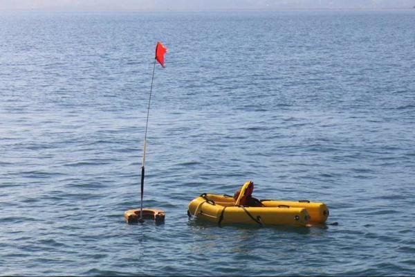 MOB procedure with dan buoy